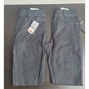 Pair of girls stretch knit denim